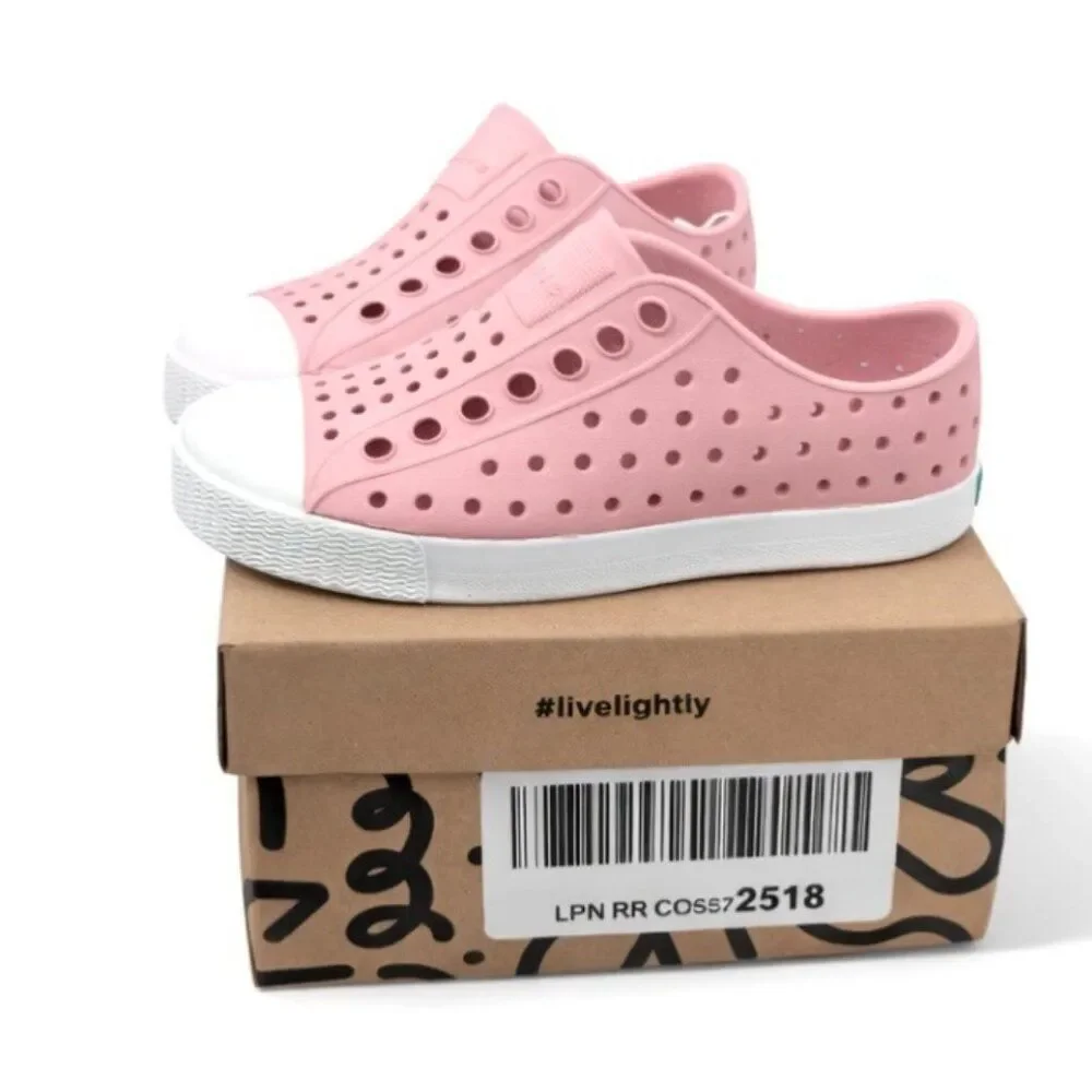 Native Jefferson Toddler Kids Slip-On Water Shoes Rose Pink C8 Lightweight